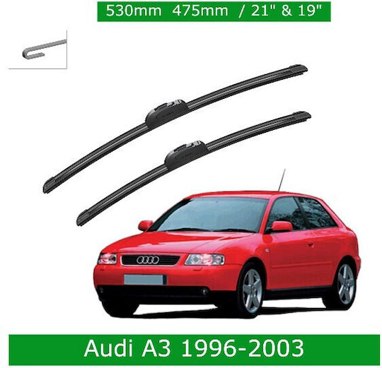 Υαλοκαθαριστήρες Bosch Aerotwin 3398000041 Σετ Εμπρός Audi Α3 1996-2003 530mm 475mm 21" & 19" 2 Τεμάχια