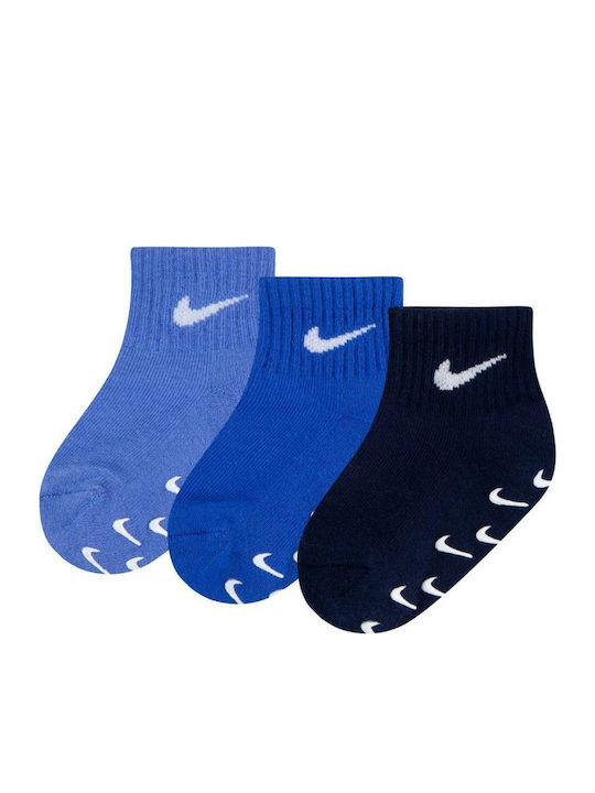 Nike Αντιολισθητικά Παιδικά Σοσόνια Μπλε 3 Ζευγ...