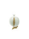 White and Gold Polyester Pomegranate 18x9x8cm