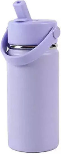 iDrink Sticlă pentru Copii Termos cu Pai Lila 400ml