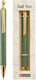 Miquerlius Druckknopf-Stift Blau Langanhaltende Tinte 0,7mm Blätter im Wind Grün Mr11931