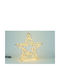 JK Home Decoration Weihnachtlicher Dekorativer Stern Metallisch Gold 28x7x28cm 1Stück