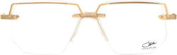 Cazal Herren Metallisches Brillengestell aus Titan Gold