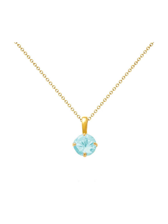 Pandantiv Aur K14 Aqua F125806a