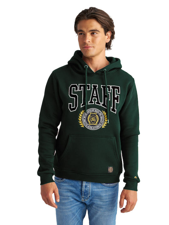 Staff Sweatshirt with Hood Dark Green