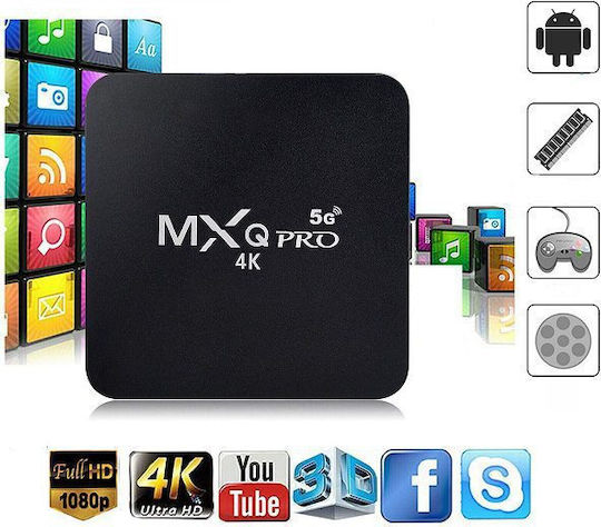 TV Box MXQ Pro 4K UHD with WiFi USB 2.0 16GB RAM and 256GB Storage Space with Operating System Android 11.1