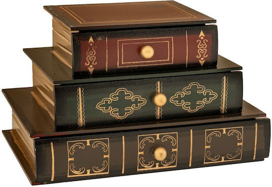 Black Book Box 3 Drawers 20.5x15x14cm