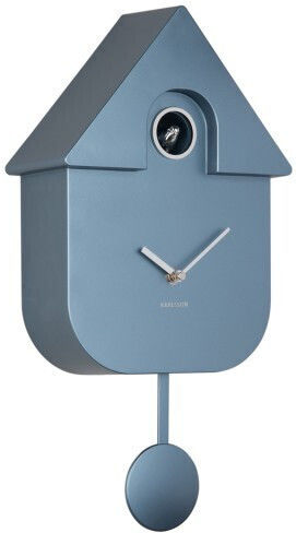 Karlsson Cuckoo Wall Clock Abs 21.5x8.5x41 I Metallic Dark Blue