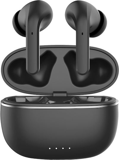 Forever In-ear Bluetooth Handsfree Căști cu Carcasă de Încărcare Negru