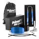 PrimaFit Springseil Fitness mit Gewicht 3m Blau mit einstellbarer Länge