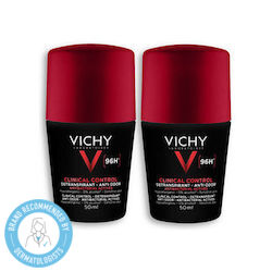 Vichy Homme Clinical Control Αποσμητικό 96h σε Roll-On 2x50ml Vichy Homme Clinical Control Αποσμητικό 96h σε Roll-On 2x50ml
