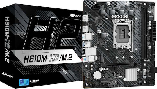 ASRock H610M-H2/M.2 Motherboard Micro ATX with Intel 1700 Socket