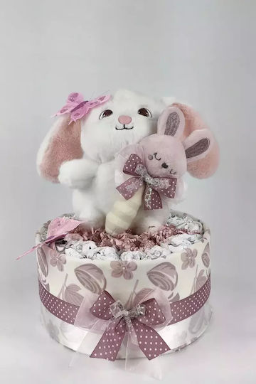 Dama Koupa Diaper Cake από Ξύλο για Κορίτσι