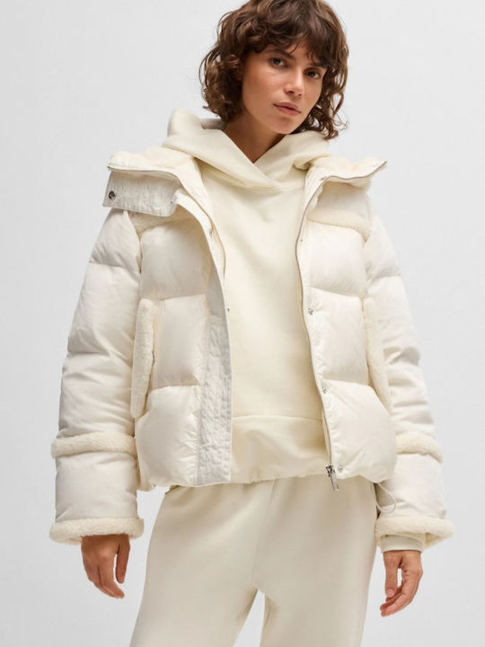 Hugo Boss Women's Short Lifestyle Jacket for Winter Graphite