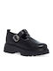 Leather Women's Moccasins in Black Color