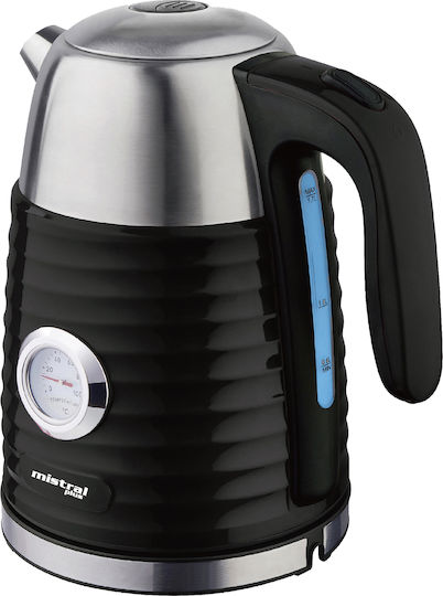 Mistral Plus Βραστήρας 1.7lt 2200W Μαύρος
