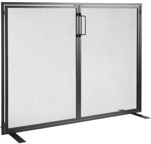 Vevor Ecran de protecție pentru șemineu din metal 99x78cm Gri