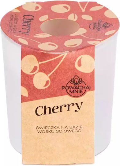 Lumânare Naturală "smell Me" Aromă de Cireșe 130ml Albă