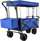 Vevor Transport Trolley Foldable for Weight Load up to 100kg Blue