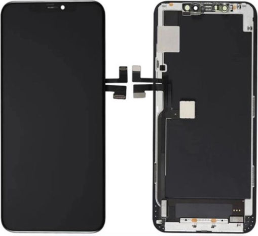Екран OLED Soft Oled Grade A със Сензорен Механизъм за Apple iPhone 11 Pro Max (Черен)