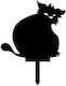 Garden Decoration Pot Krodesign Big Cat Kro-1141 Metal Height 63 Cm