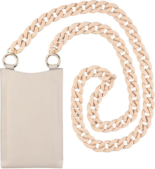 Fixed 7" Phone Case Fixed Universal Shoulder Bag Venezia Leather Fixven-cr Cream 8591680171149