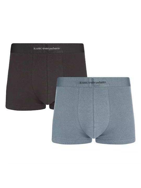 Ανδρικά Μποξεράκια Μπλε 2Pack