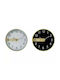 General Trade Leise Wanduhr Kunststoff Beige/Black Ø30cm
