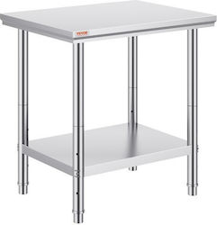 Vevor Ανοξείδωτο Τραπέζι Μ60xΒ76xΥ80cm Vevor Ανοξείδωτο Τραπέζι Μ60xΒ76xΥ80cm