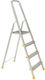 Scară pliabilă Alve 1914, 4 trepte, aluminiu, 148 cm, capacitate de încărcare 125 kg