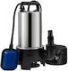 Submersible Water Pump Float Switch Power 1100 W Stainless Steel Flow Rate 20000 L/h Outlet G1-1/2" Height 9 m IPX8 Power Cable Length 10 m