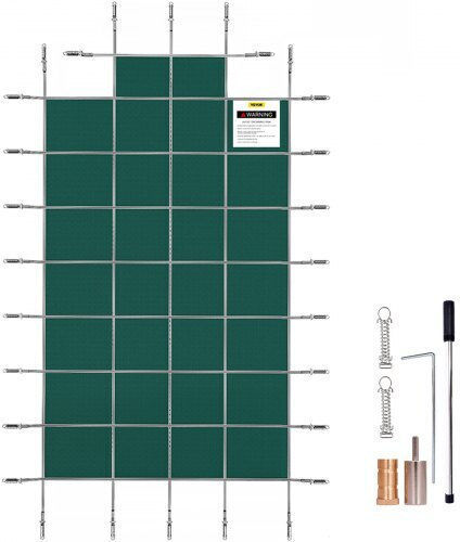 Husă de Siguranță pentru Piscină Vevor 18x36ft Piscine Rectangulare Verde Yycm18x36jzytycg1v0