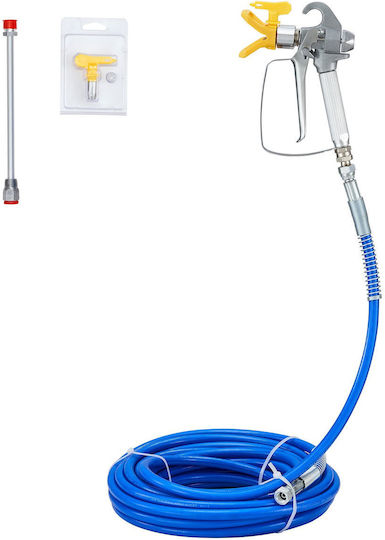 Spray Gun Hose System 15.24 M 248 Bar Spray Angles 0 50 Degrees Aluminum Stainless Steel