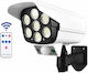 Camera de supraveghere falsă tip Bullet Camere de supraveghere simulare cu iluminare LED Alb