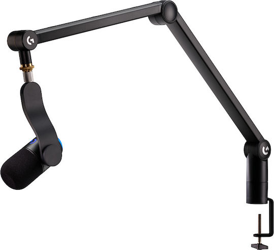 Logitech Yeticaster Gx Dynamic Rgb Gaming Mic Δυναμικό Μικρόφωνο USB Clip On για Φωνητικά σε Μπλε Χρώμα
