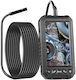 Cameră Endoscop Inspecție Auto Instalații Sanitare Ecran IPS de 5 Inch Zoom 2x 1080p 10 Lumini LED IP67 Lungime 5 Metri Lentile Triple