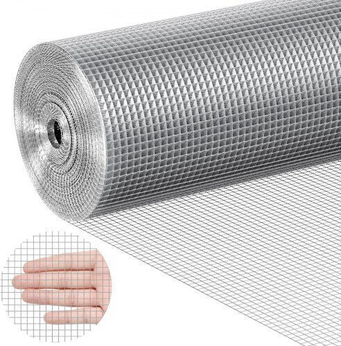 Vevor Plasă de sârmă Galvanizat Argintiu 30.48m