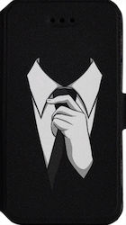 Калъф книга Samsung Galaxy Xcover 5 Man Tie Черен Калъф книга Samsung Galaxy Xcover 5 Man Tie Черен