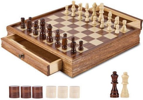 Vevor Ξύλινα Πιόνια για Σκάκι 15cm