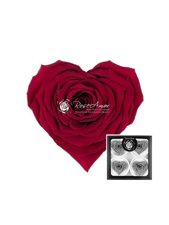 Preserved Roses Corazon Bella Pink 02 4 Pieces
