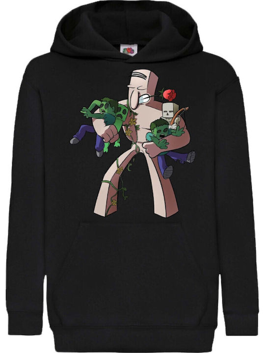Kids Hoodie Sweatshirt Minecraft Tralala Iron G...