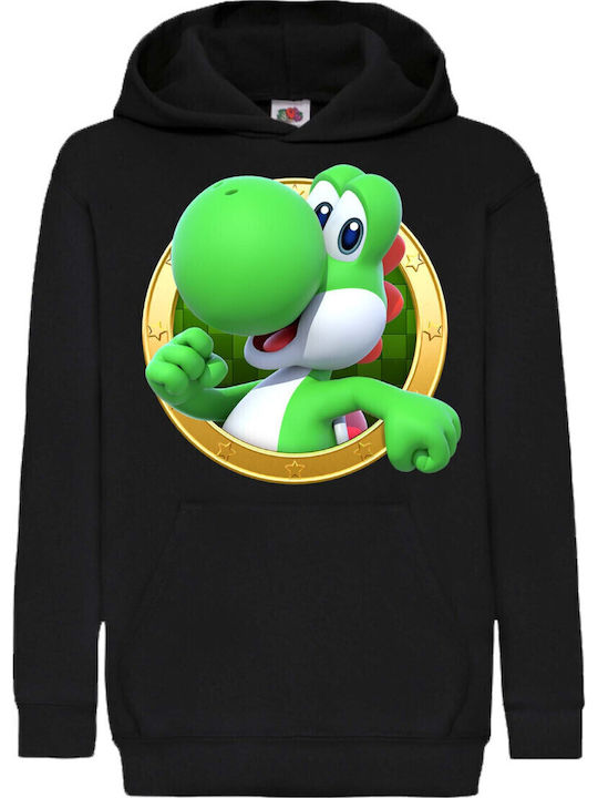Hanorac Copii Super Mario Tralala Yoshi 13 Negru