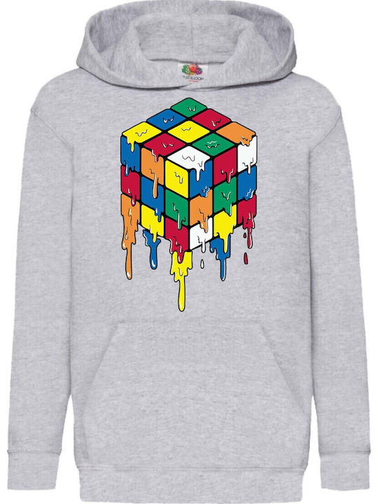 Kids Hoodie Sweatshirt Super Mario Tralala Rubix Gray