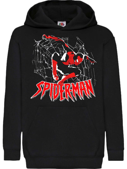 Kids Hoodie Sweatshirt Tralala Spider-man 03 Black
