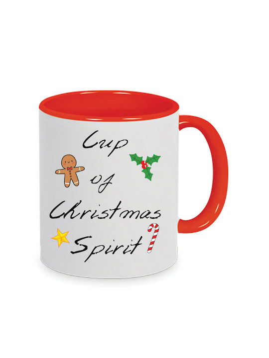 Christmas Cup Ceramic White