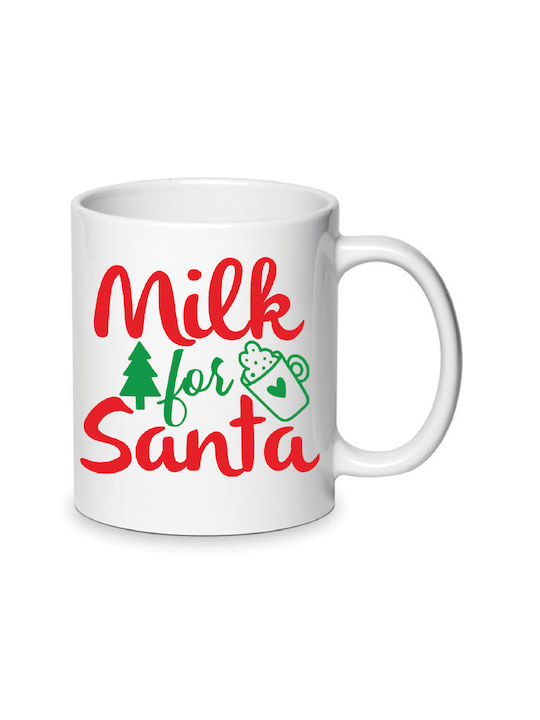 Christmas Mug Ceramic White