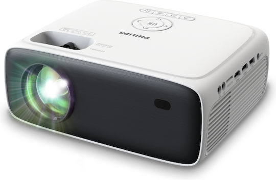 Philips NeoPix 200 Mini Proiector LCD Full HD LED cu Difuzoare Incorporate Alb