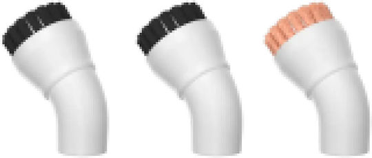 Set of 3 Wire Nylon Brushes Aeno Asmsb2 Compatible Model Sm2 White
