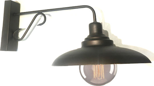 Vintage Leuchte Wand Braun