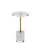 Masă Laterală Rotundă Transparentă M30xL30xÎ54.3cm